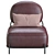 Luxury Leather Armchair: Pawai 3D model small image 3