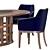 Grilli Harris Oval Dining Set 3D model small image 5