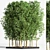 Elegant 6-Part Indoor Plant Stand 3D model small image 1