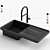 Versatile Kitchen Sink & Faucet 3D model small image 2