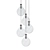 Elegant Teardrop Chandelier 3D model small image 1