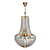 Classic Bronze Chandelier with Adjustable Height 3D model small image 1