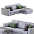 Alhambra Modern Sofa 3D model small image 1