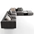 Luxurious Minotti Freeman Duvet Sofa 3D model small image 4