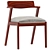 Zola Mid-Century Modern Chair 3D model small image 1