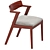 Zola Mid-Century Modern Chair 3D model small image 2