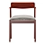 Zola Mid-Century Modern Chair 3D model small image 3