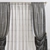 Stylish Drapery: Curtain 885 3D model small image 2