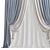 Modern Foldable Curtain 3D model small image 2