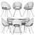 Title: Elegant Silhouette Round Table Chair 3D model small image 3