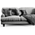 Elegant Tuscany Sofa 3D model small image 2