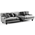 Elegant Tuscany Sofa 3D model small image 4