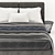 Sleek Gray Bed: Modern and Stylish 3D model small image 3