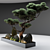 Japanese Pine Decor: 4000mm Length x 1000mm Width 3D model small image 4