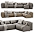 MODULAR COSIMA SOFA: Versatile Elegance 3D model small image 1