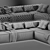 MODULAR COSIMA SOFA: Versatile Elegance 3D model small image 5