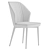 Velvet Berg Chair - Wine Red 3D model small image 4