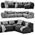 Bolia COSIMA Modern Modular Sofa 3D model small image 1