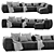 Bolia COSIMA Modern Modular Sofa 3D model small image 3