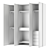 Elegant Italian Glass Wardrobe: Scrigno by Sangiacomo 3D model small image 5