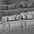 Modular Cosima Sofa: Versatile Design 3D model small image 5