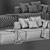 Modular Cosima Sofa: Versatile Design 3D model small image 6