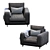 Reversi Armchair: Sleek and Stylish 3D model small image 7