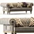 Elegant Armani Chesterfield Sofa 3D model small image 1