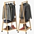 Versatile Rolling Coat Stand 3D model small image 2