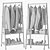 Versatile Rolling Coat Stand 3D model small image 5