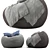 Cozy Jumbo Cord Beanbag 3D model small image 5