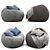 Cozy Jumbo Cord Beanbag 3D model small image 6