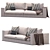 Modern Elegance: Hamilton Sofa by Minotti 3D model small image 1