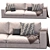Modern Elegance: Hamilton Sofa by Minotti 3D model small image 2