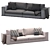 Modern Elegance: Hamilton Sofa by Minotti 3D model small image 3