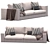 Modern Elegance: Hamilton Sofa by Minotti 3D model small image 4