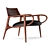 Timeless Elegance: Jader Almeida Celine Lounge Chair 3D model small image 1