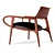 Timeless Elegance: Jader Almeida Celine Lounge Chair 3D model small image 2