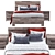 Effie Queen Panel Bed Set 3D model small image 2