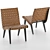 Modern Knoll Risom Lounge Chair 3D model small image 8