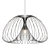 Stylish Cosmo Pendant Light 3D model small image 1