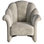 Modern Armchair: 3Ds Max 2014, Corona Render 3D model small image 2