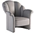 Modern Armchair: 3Ds Max 2014, Corona Render 3D model small image 5