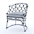 Coastal Coraline Rattan Dining Chair 3D model small image 11