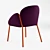 Blossoming Elegance: Andrea Dining Chair 3D model small image 4