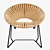 Mexican Midcentury Cali Lounge Chair 3D model small image 2