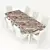 Versatile Kitchen Table & Chair Set 3D model small image 6