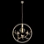 Elegant Terra OM Chandelier 3D model small image 3