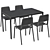Modern White Dining Set: Melltorp & Teodores 3D model small image 3