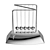 Classic Newton Cradle Toy 3D model small image 2